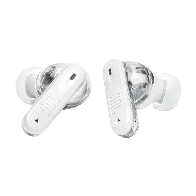 JBL Tune Beam 2 Ghost Edition - Ghost White - True Wireless Noise Cancelling Earbuds - Detailshot 4 image number null